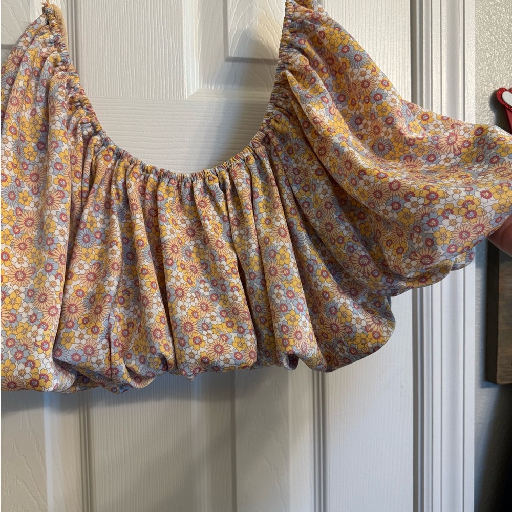 Zara Floral Crop Top - Picture 4 of 4